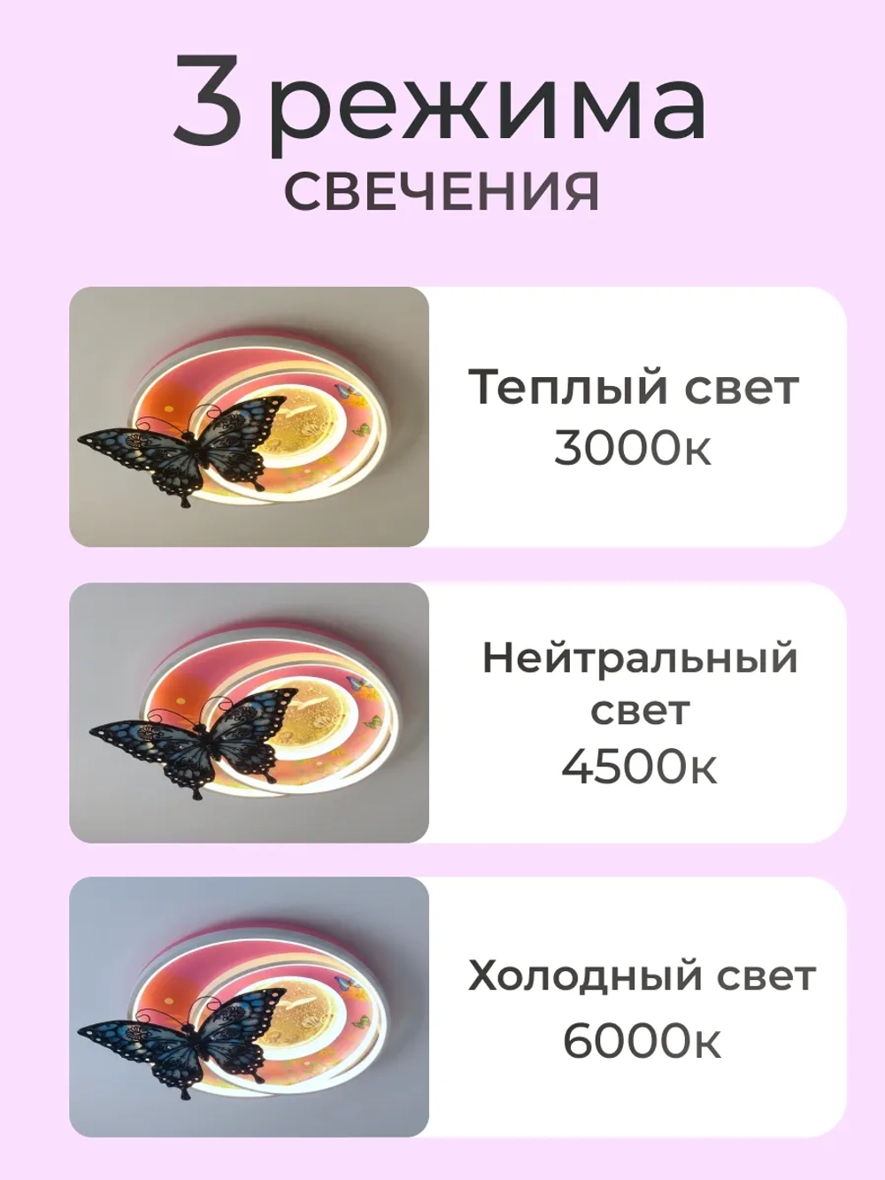 Люстра в детскую, светодиодная