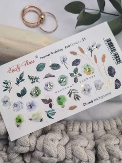 Lucky Rose Слайдеры наклейки для ногтей Foil 31