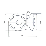 Унитаз-компакт "Вершок"  детский (косой, нижний, сид без крышки, кнопка) МОНОКОРОБ (г.Лобня)