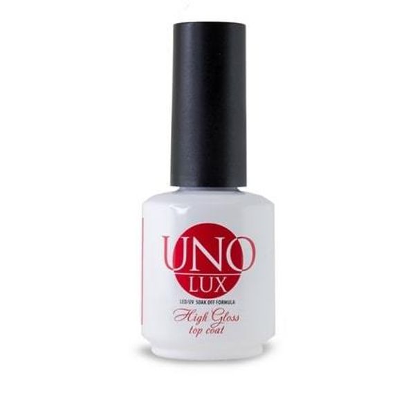 Uno Lux High Gloss Top Coat, Верхнее покрытие, 15мл