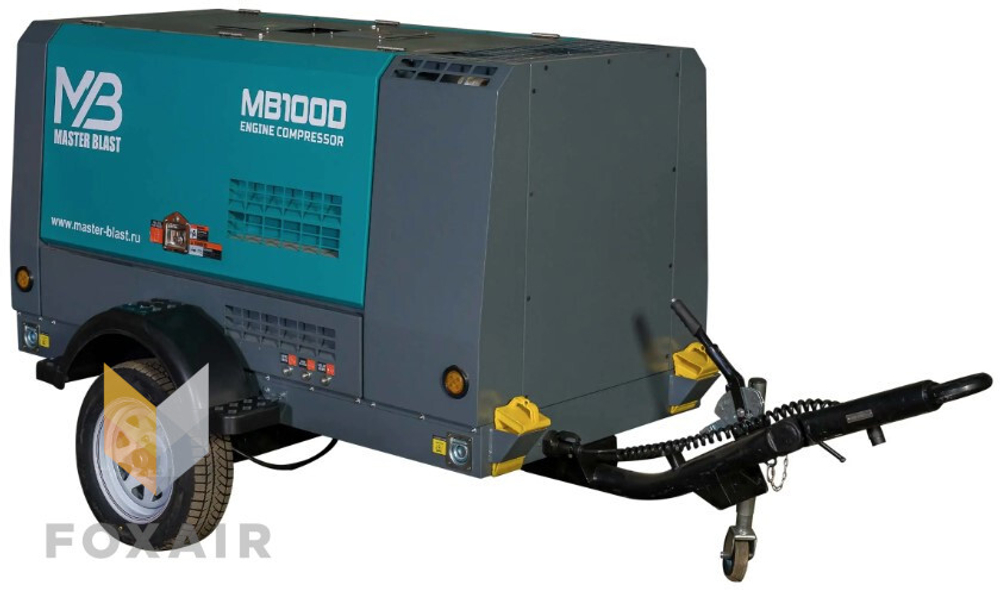 Винтовой дизельный компрессор master blast mb130d-7