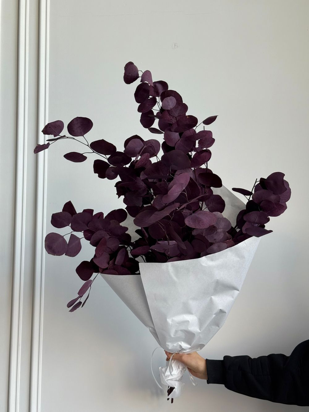 Охапка эвкалипта в красном оттенке 5 шт