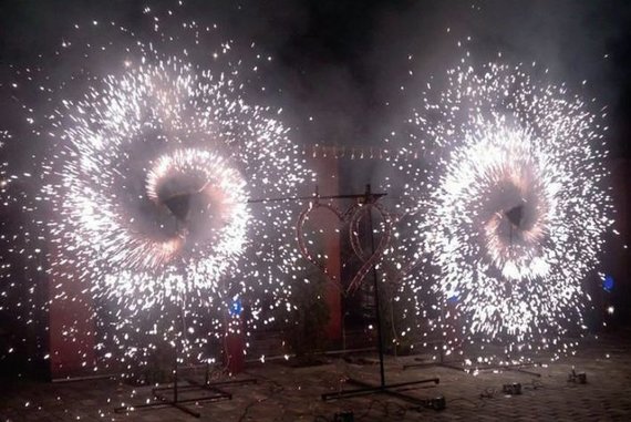 Вертушки из холодных фонтанов