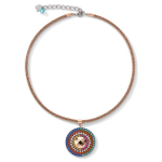 Колье Coeur de Lion Amulet multicolour 4954/10-1500 цвет мультиколор