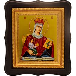 Михайловская икона Божией Матери. Икона на холсте.