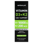 Venture Pal, витамины D3 и K2, лимон и лайм, 60 мл (2 жидк. унции)