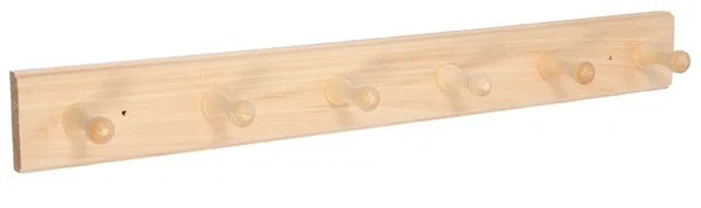 Вешалка 6-ти рожковая, липа «Банные штучки»