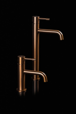 Смеситель для умывальника высокий, Uno Brushed Bronze