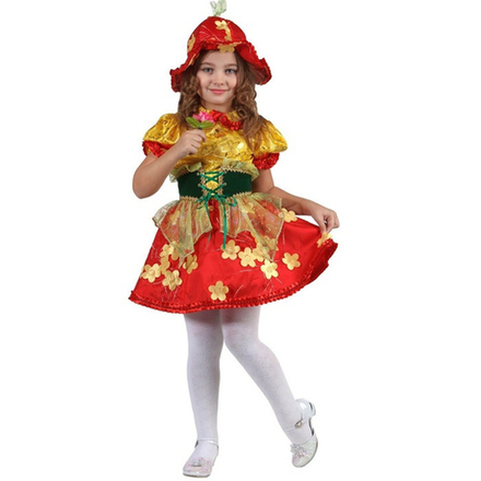 Карнавальный костюм Дюймовочка, текстиль, размер 28, рост 110 см #55898