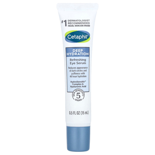 Cetaphil, Deep Hydration, освежающая сыворотка для кожи вокруг глаз, 15 мл (0,5 жидк. унц.)