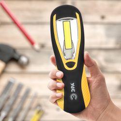 Светодиодный фонарь ЭРА Рабочие Практик RB-701 ручной на батарейках магнит крючок Soft-touch | Рабочие  фонари