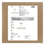 Люстра Ferrera 200Вт E27х5 IP20 Freya FR5474PL-05G