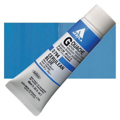Holbein Acrylic Gouache 40 мл. 794 [А] Cerulean Blue
