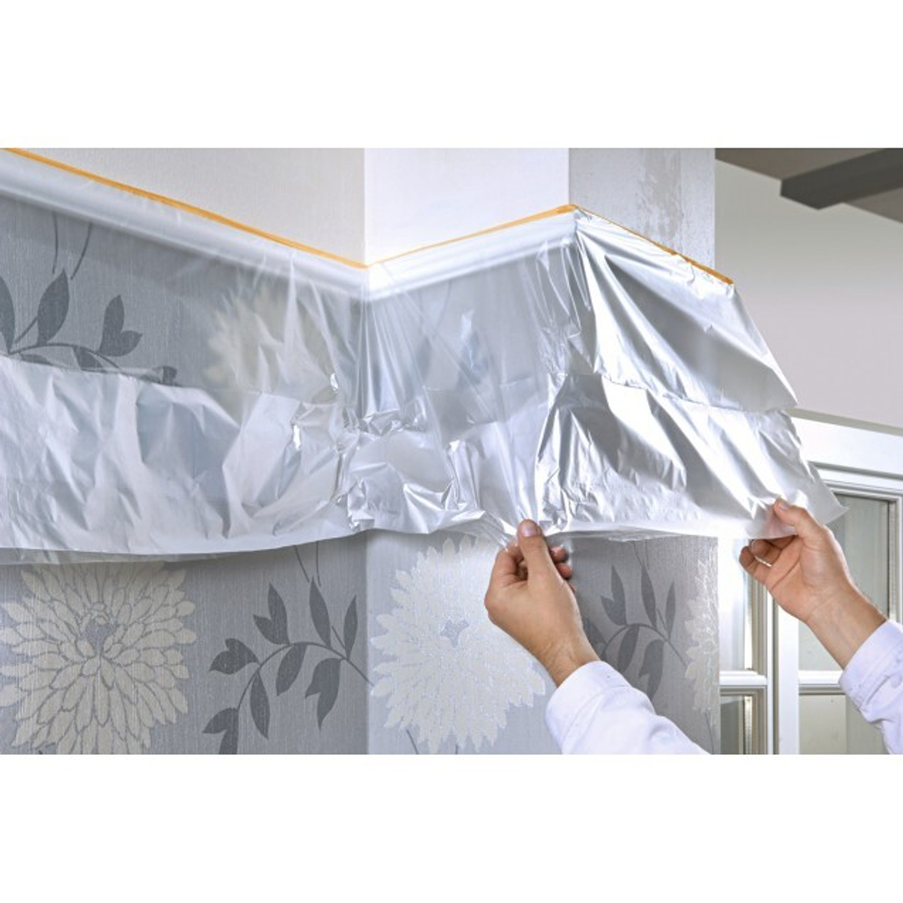Пленка с малярной лентой UNIBOB 1,1м х 33м