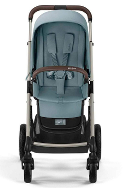 Коляска Cybex Talos S Lux TPE complete Cloud T Sepia Black 3 в 1 Stormy Blue с дождевиками
