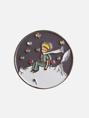 Значок эмалированный « Маленький принц. Планета»