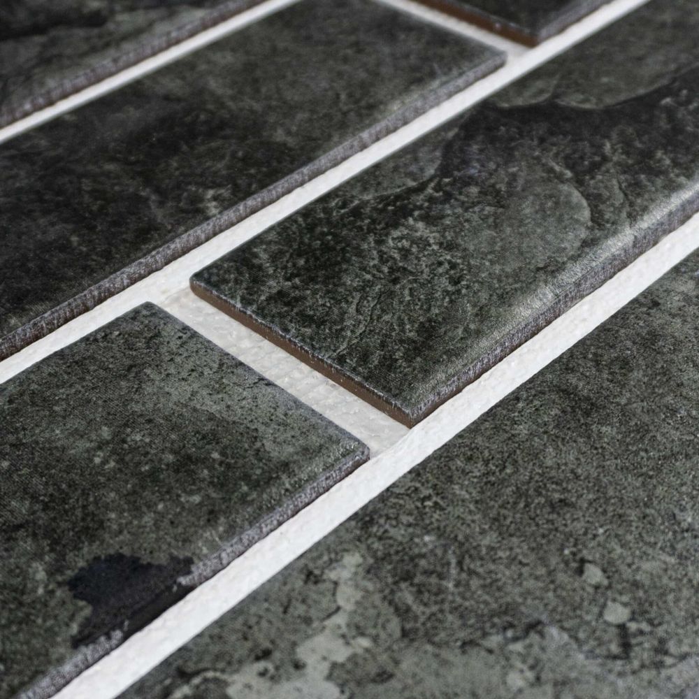 Клинкерная термопанель ППС Керамин Колорадо 5 Черный 1020х455 мм