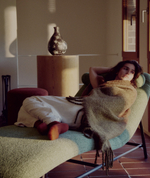 Кушетка Osla из зеленого шенилла с ножками из матовой нержавеющей стали, 175 см