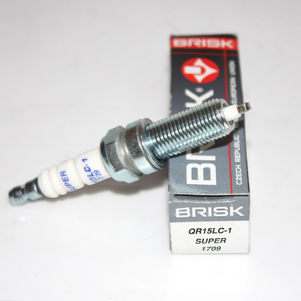 Свеча зажигания BRISK QR15LC-1 (1шт.) для Elantra, I30, Solaris, Ceed