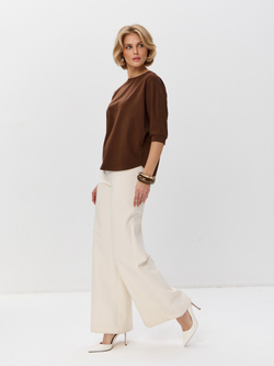 Свободная футболка летучая мышь с рукавом 3/4