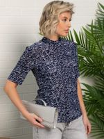 Водолазка с коротким рукавом (темно-синяя) Б15596-50М LT Collection