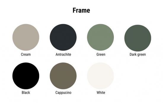 Комплект лаунж мебели Elif цвет темно-зеленый/натуральный/бежевый