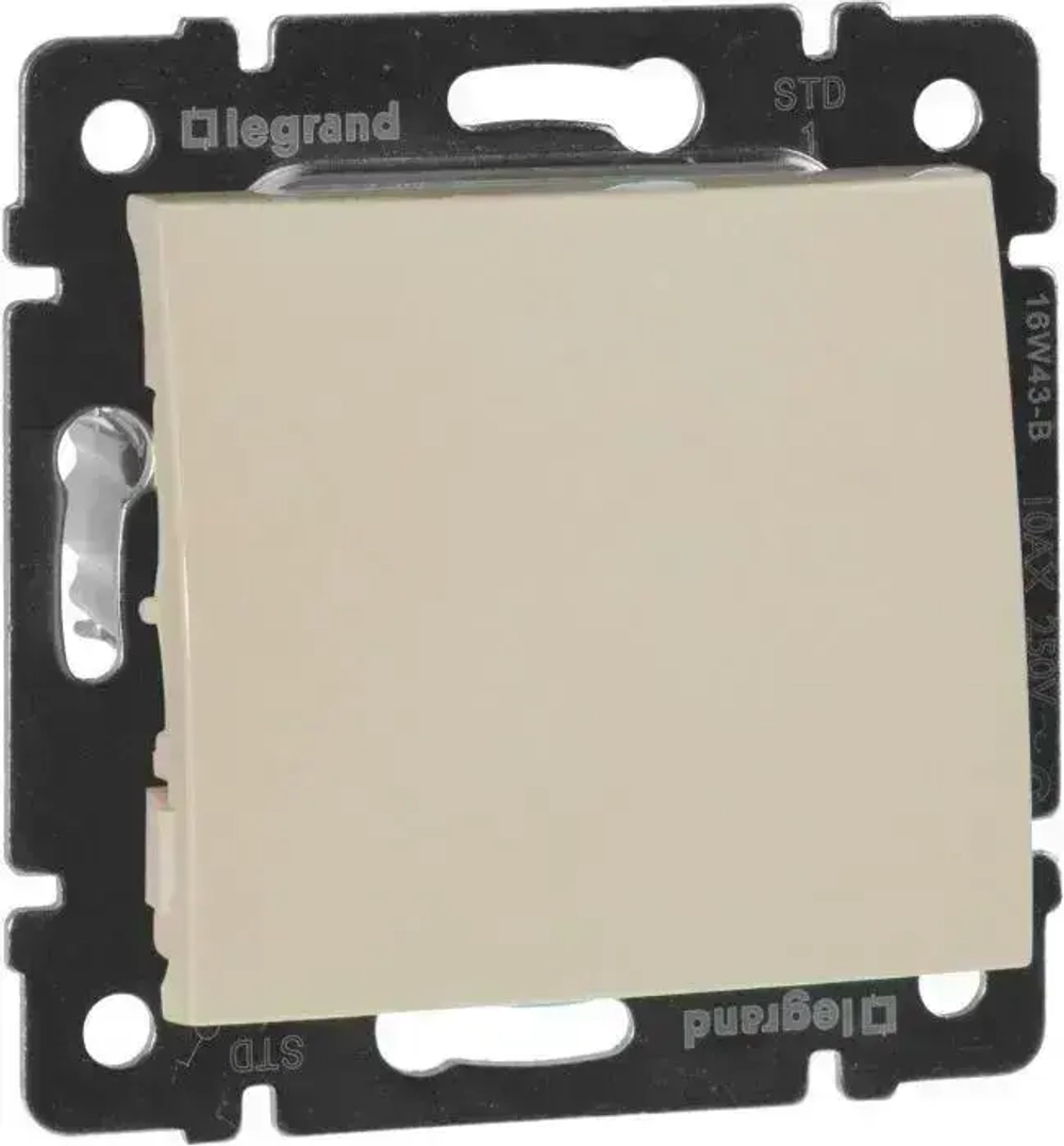 Leg.774301/ 1 шт. Выключатель одноклавишный Legran Valena/ Цвет: Слоновая кость