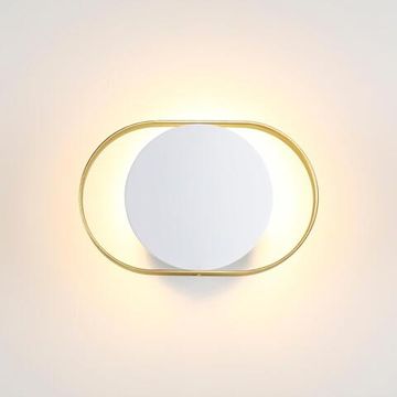 4246/7WW HIGHTECH ODL21 000 бел/золотист/металл Настенный светильник IP20 LED 7W 560Лм 3000K MONDY