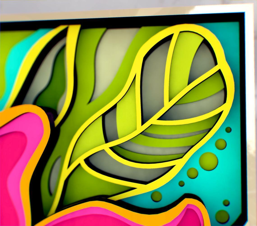 Экзотический цветок от SamCraft - сборные объемные 3D картины из дерева своими руками