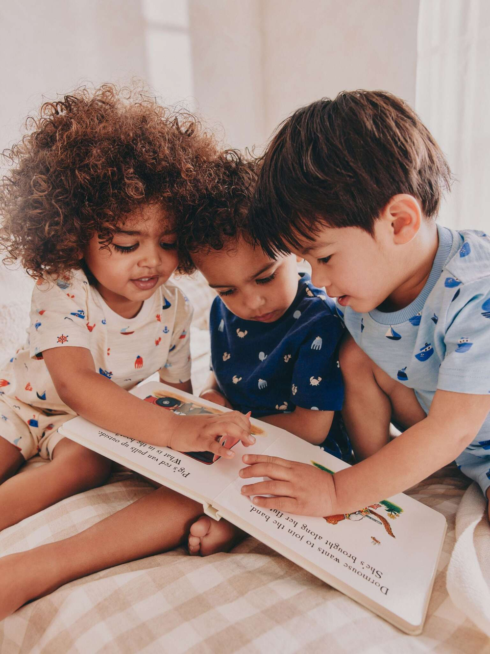 Пижама для мальчика Next AJ4-845, Синий, Молочный, Голубой