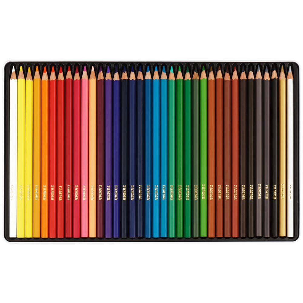 Карандаши цветные 36цв. Гамма Классические, метал. пенал