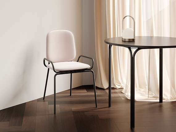 Стул Ror, Double Frame, розовый велюр