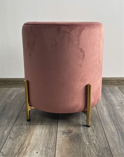 Пуф для гостиной RICE BLUVEL-52 PINK / GOLD