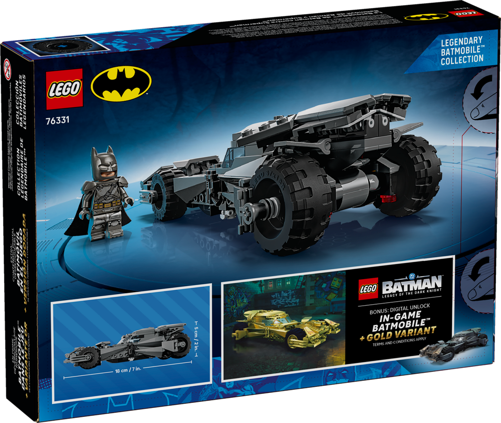 Конструктор Лего ДС Супер герои Бэтмобиль Бэтмен против Супермена 76331 | LEGO DC Batman v Superman Batmobile  220 д 9+