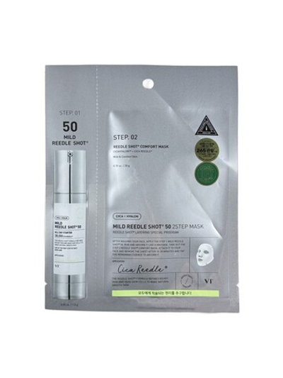 [VT cosmetics] Маска двухфазная деликатная с МИКРОИГЛАМИ Mild Reedle Shot 50 2Step Mask, 1.5гр+25гр