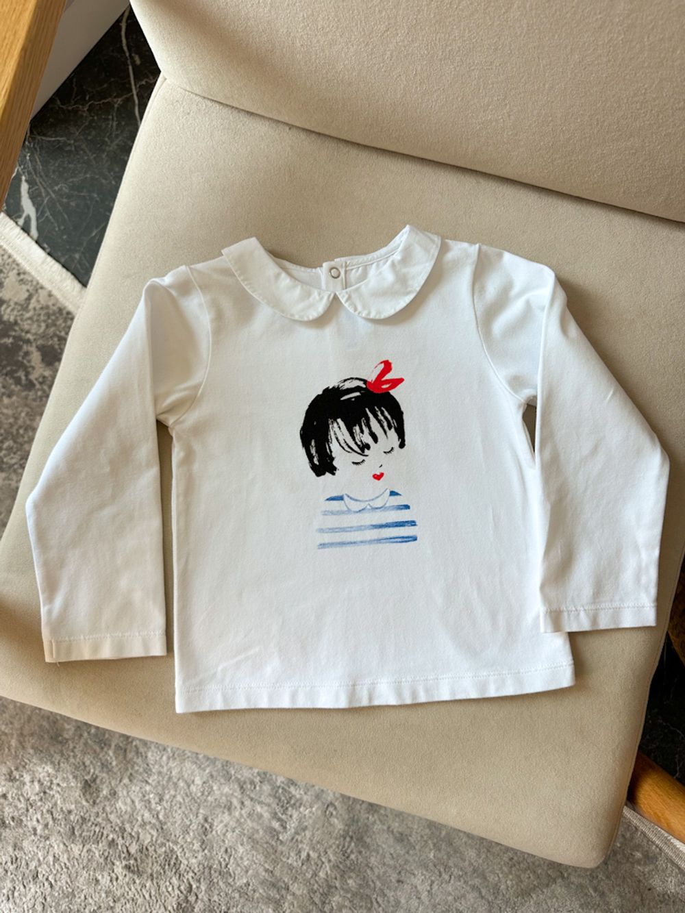 Хлопковый лонгслив Jacadi , 98