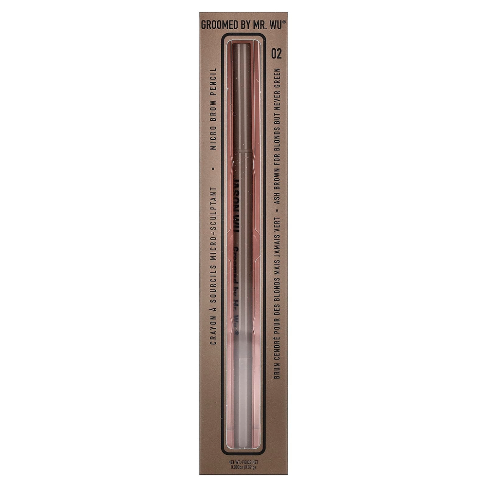Jason Wu, Groomed By Mr. Wu®, микрокарандаш для бровей, оттенок 02 Medium, 0,09 г (0,003 унции)