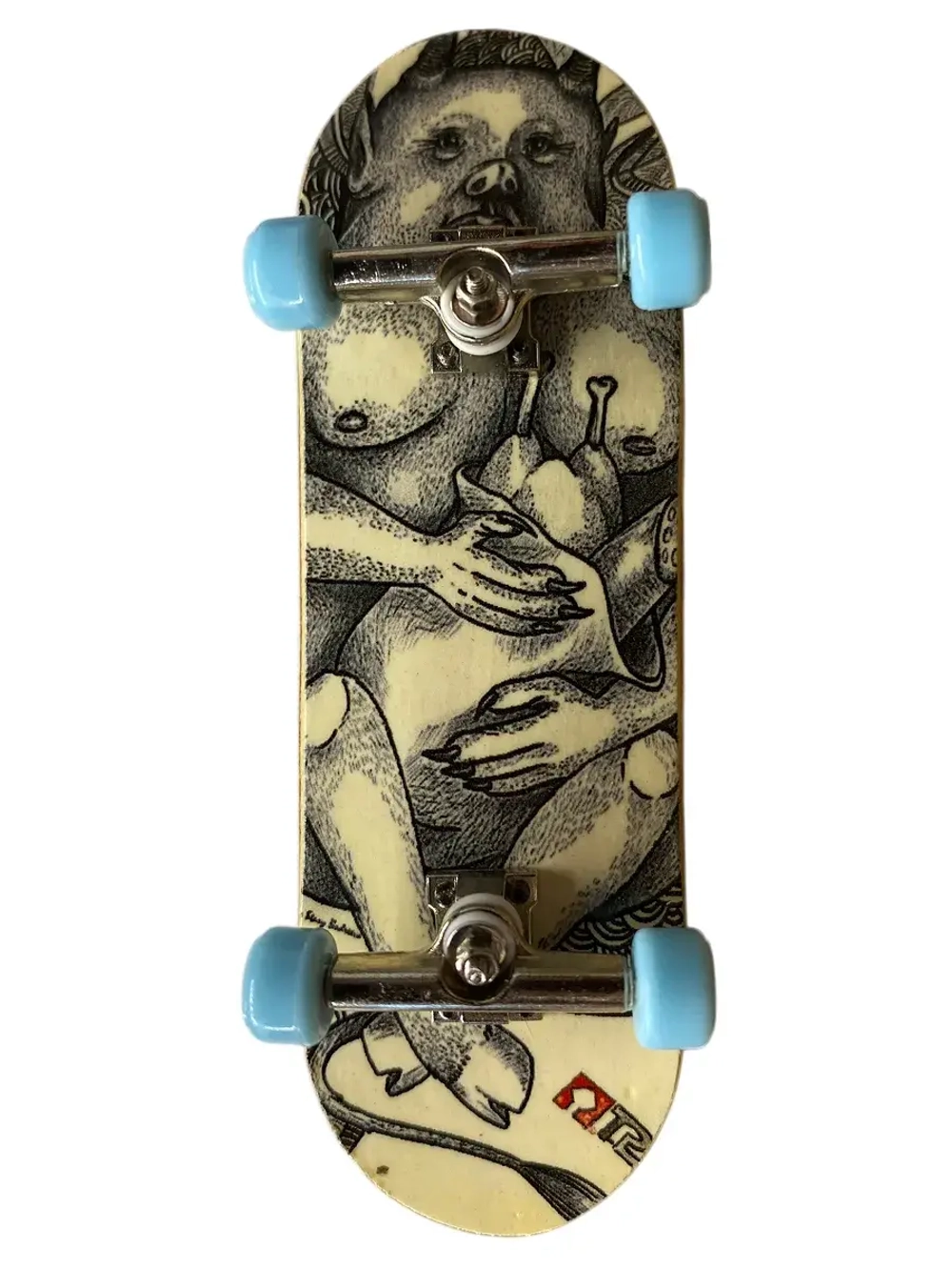 Фингерборд Турбо Деревянный П9 с подшипниками