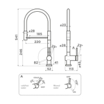 Кухонный смеситель Omoikiri Kanto-2 Plus-SB LG-BL