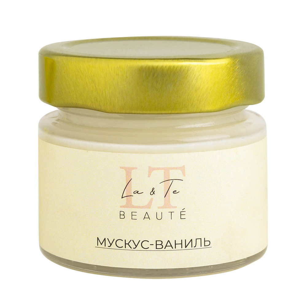 Свеча ароматическая 100 мл Мускус&amp;Ваниль La and Te beaute LT-0035