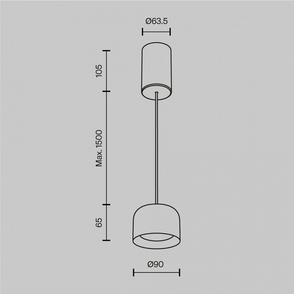 Подвесной светильник Maytoni Comfy P113-L12-3K-B
