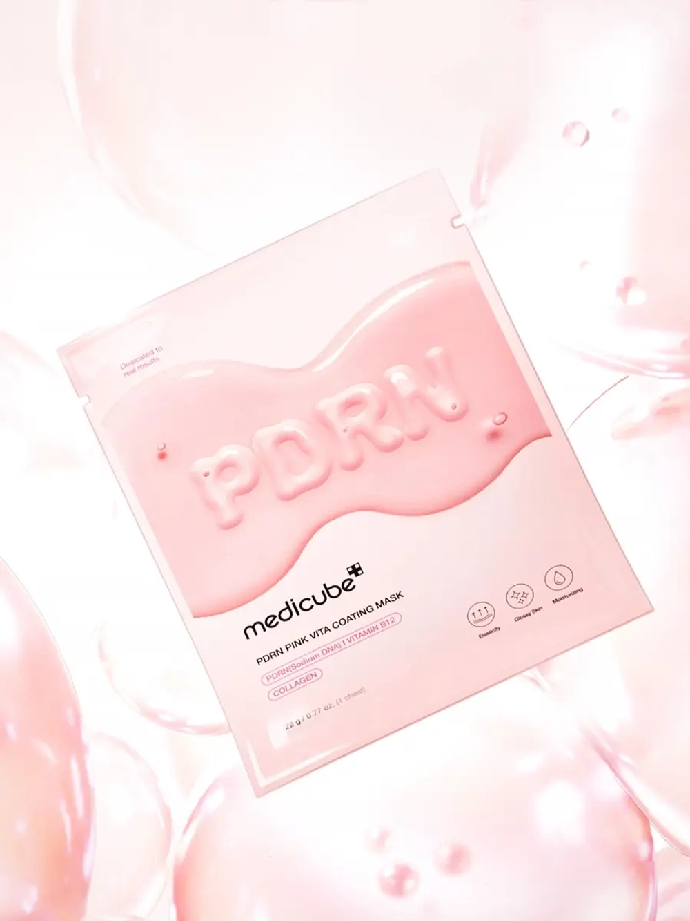 Medicube Увлажняющая тканевая маска с ПДРН для сияния кожи PDRN Pink Vita Coating Mask 22 гр