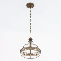 Citilux Гера-2 CL444210 Подвесной светильник витражный Бронза