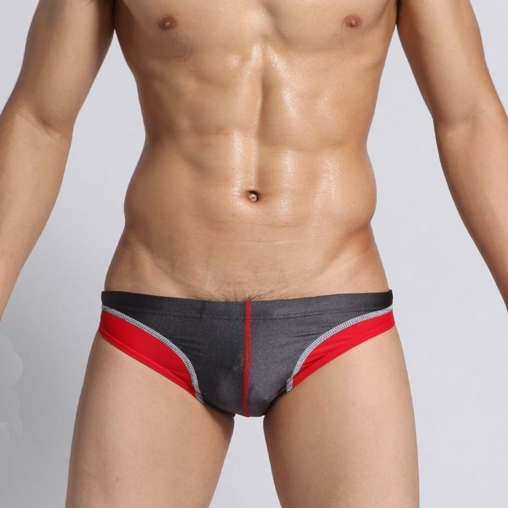 Мужские плавки брифы серые Seobean Seaside Gray Brief