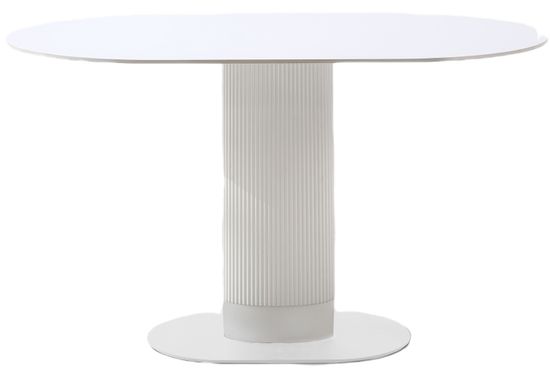 Стол обеденный Snow 130х80 см белый керамика