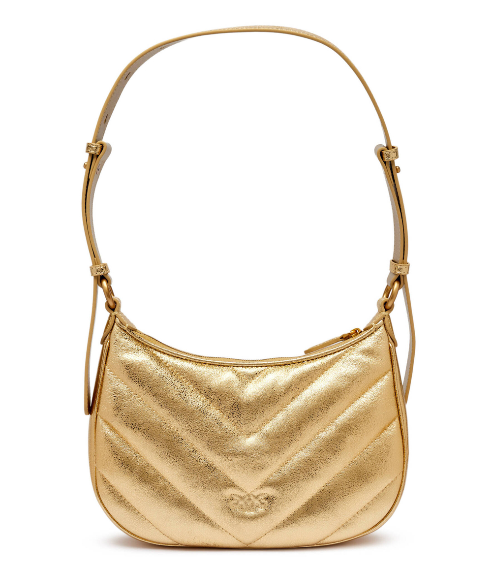 Кожаная сумка хобо HALF MOON MINI Pinko - золотой(102790 A1RO)