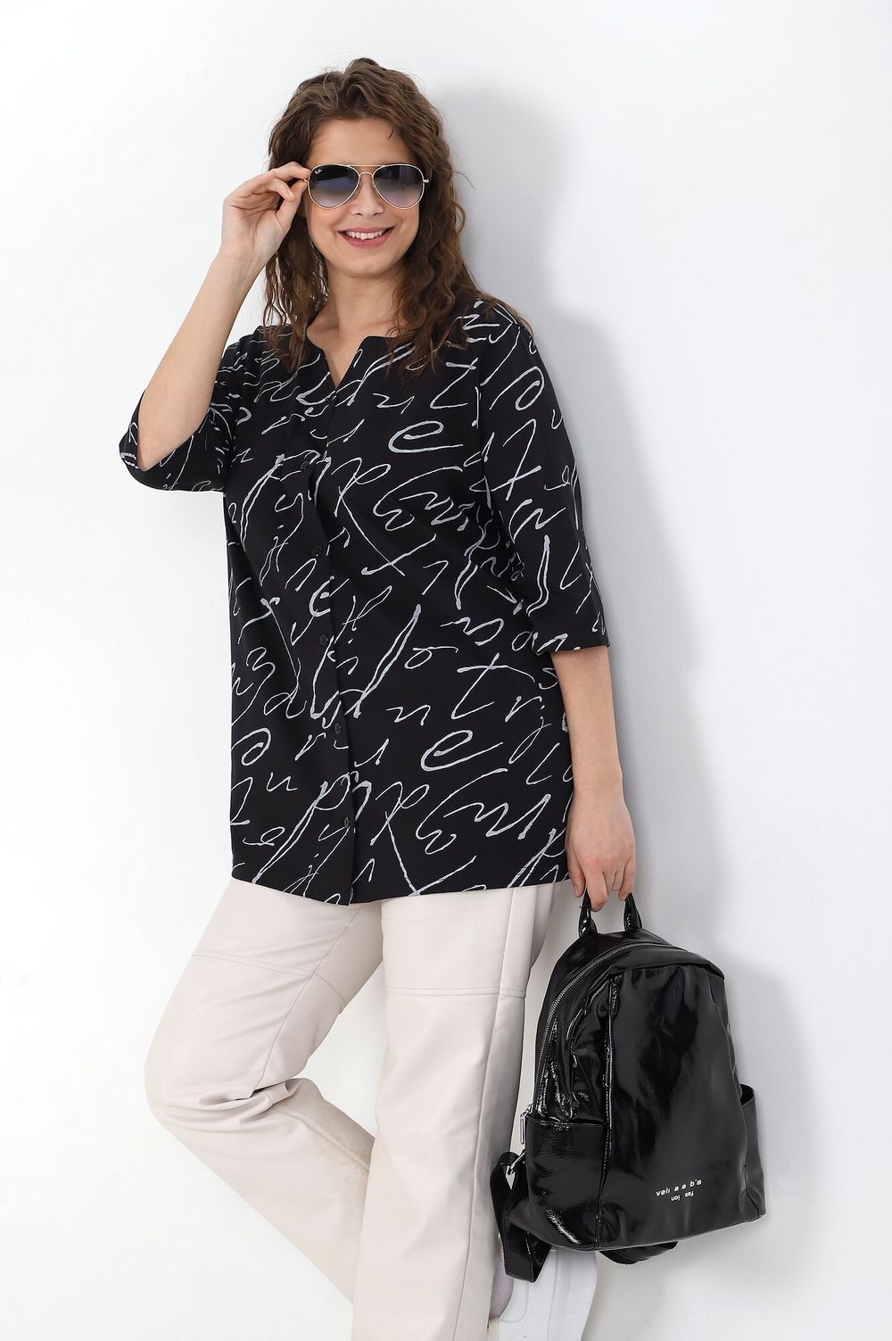 Блузка Мода-2 Виотекс ЧЁРНЫЙ