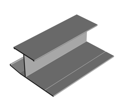 Профиль PDP-100 (H-12) соединительный, стыковочный, 3,0 м/п (RAL)