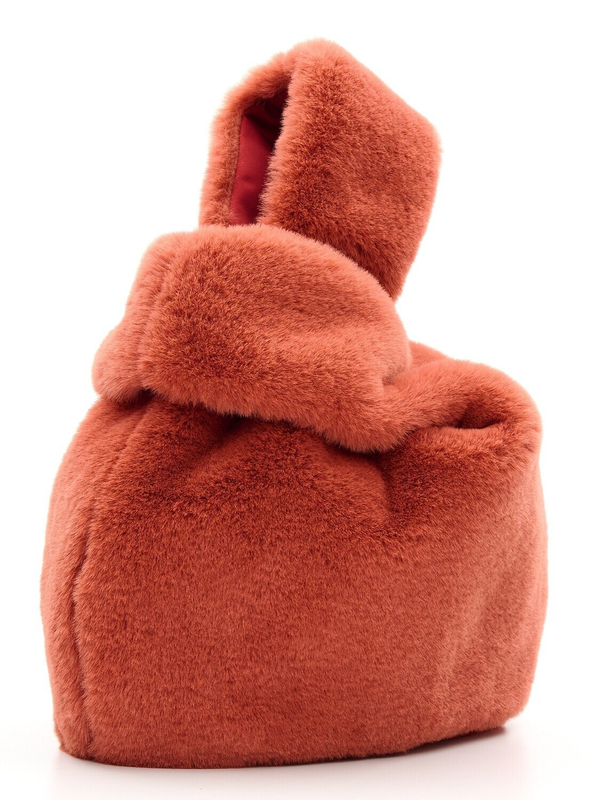 Сумка DAIQUIRI мех кирпичного цвета