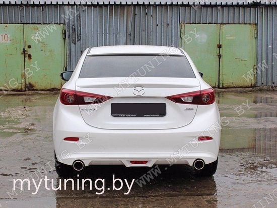 Диффузор заднего бампера ровный для Mazda 3 BM